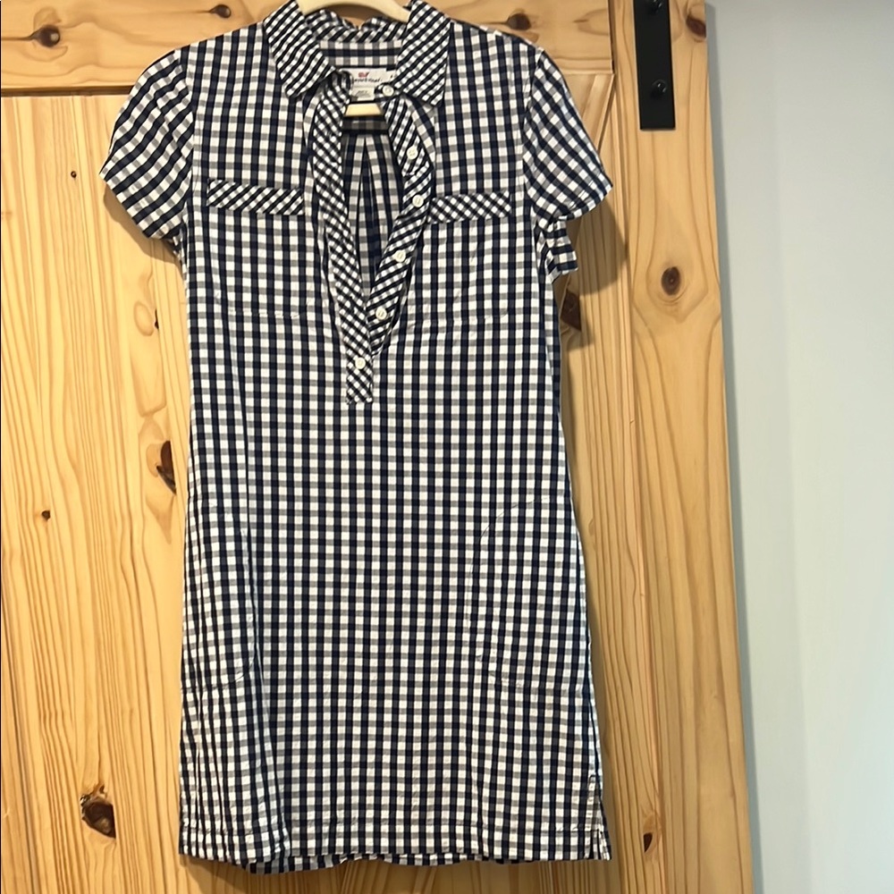 Stylish Black and White Checkered Dress